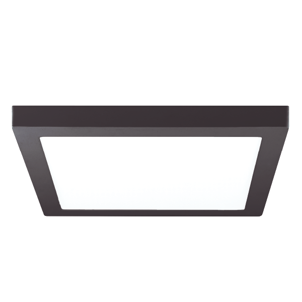 LUMINARIA PARA APLICAR LED CUADRADO NEGRO 6W LUZ DIA